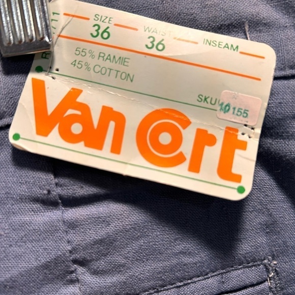 VAN CORT BRAND VINTAGE SHORTS LARGE NEW NWT size 36 waist - Picture 4 of 5